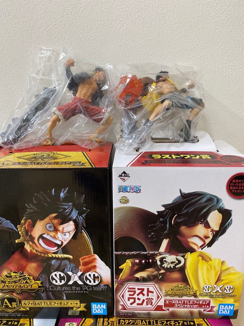 ワンピース　一番くじ　メモリアルログ　フィギュア　白ひげ　カタクリ　エース