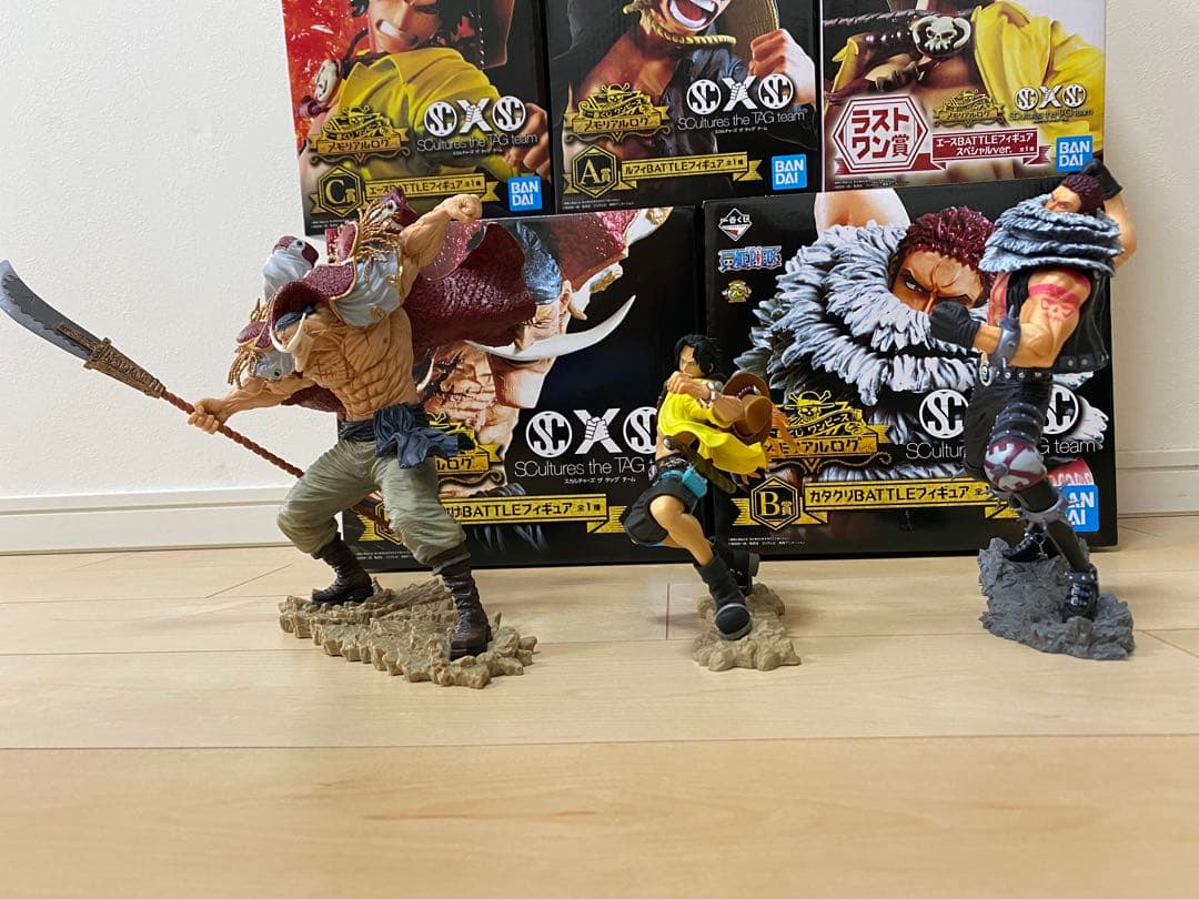 ワンピース　一番くじ　メモリアルログ　フィギュア　白ひげ　カタクリ　エース