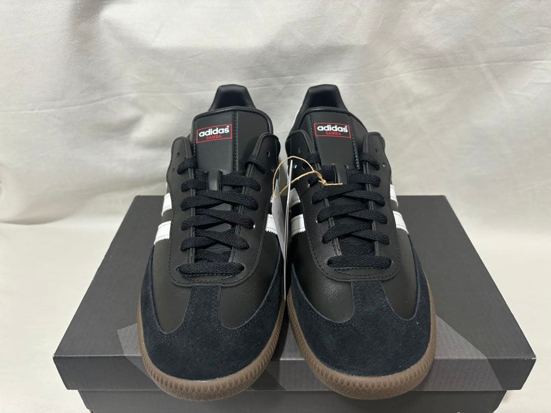 adidas samba leather black 27.5 サンバ レザー
