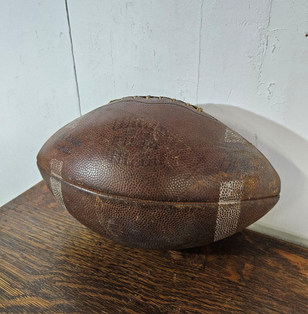 USA Vintage Wilson レザー 本革製 フットボール ウィルソン
