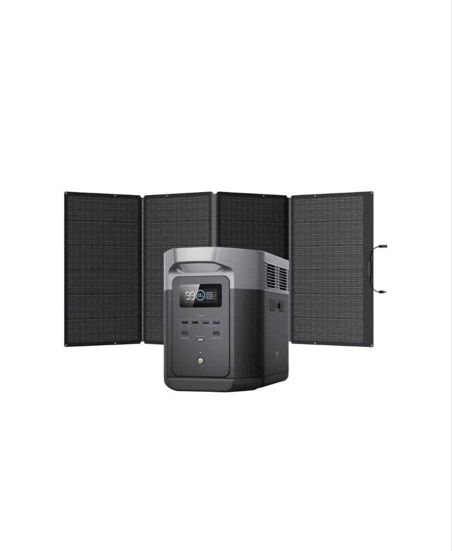 ECOFLOW DELTA 2 Max + 400Wソーラーパネル