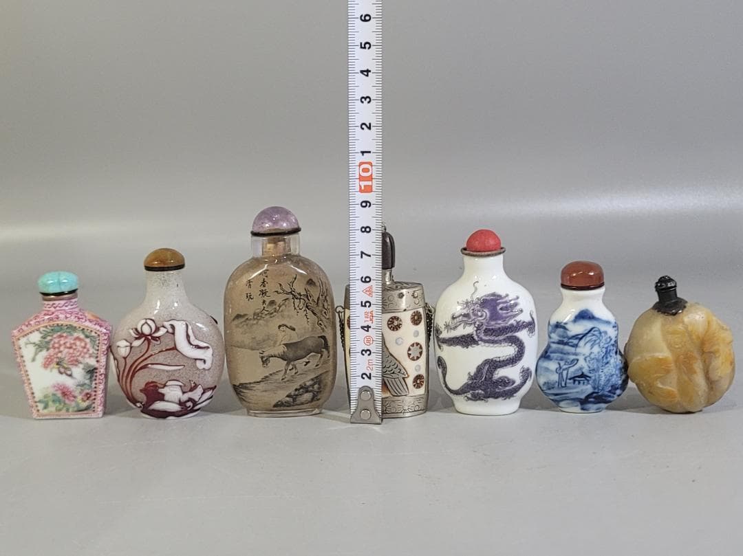 中国 古い 鼻煙壷 7個まとめ Ａ839