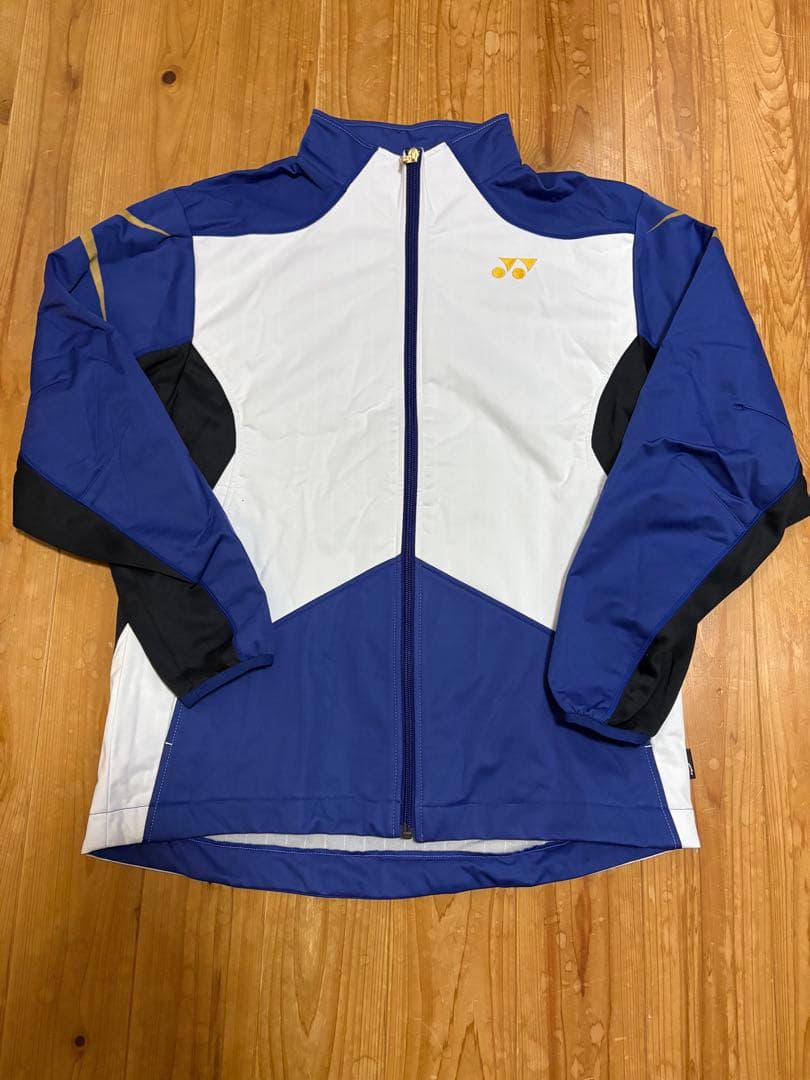 美品　廃盤　YONEX ウォームアップウェア Lサイズ 青/白/黒