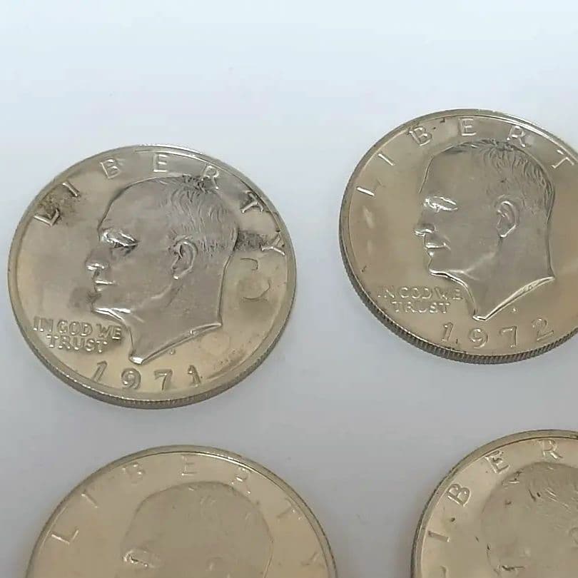 リ*)様 アメリカ1ドル硬貨 アイゼンハワー・ダラー 1971年・1972年 4