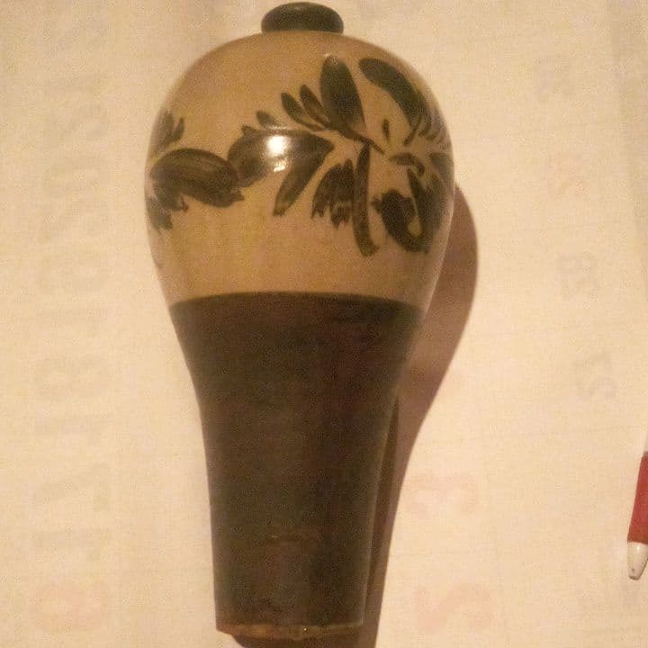 中国陶磁器　磁州窯　絵徳利