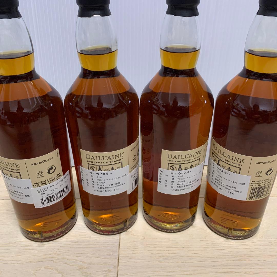 ダルユーイン16年　花と動物　四本　箱無し