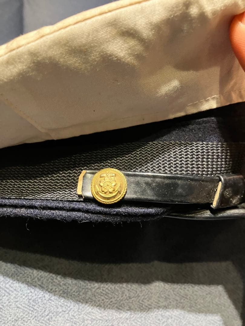 旧日本海軍 将校用 制帽 実物 ヴィンテージ 昭和10年代 サイズ60