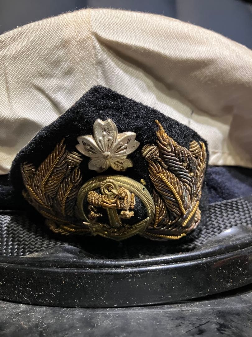 旧日本海軍 将校用 制帽 実物 ヴィンテージ 昭和10年代 サイズ60
