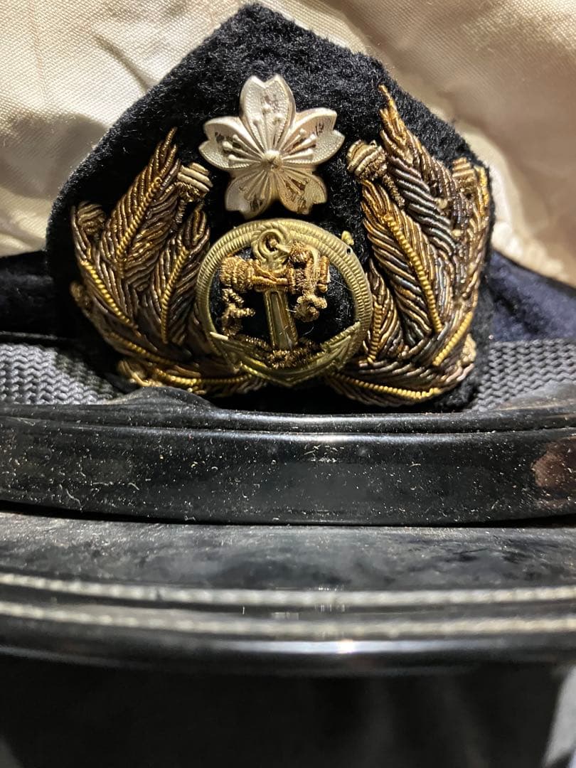旧日本海軍 将校用 制帽 実物 ヴィンテージ 昭和10年代 サイズ60