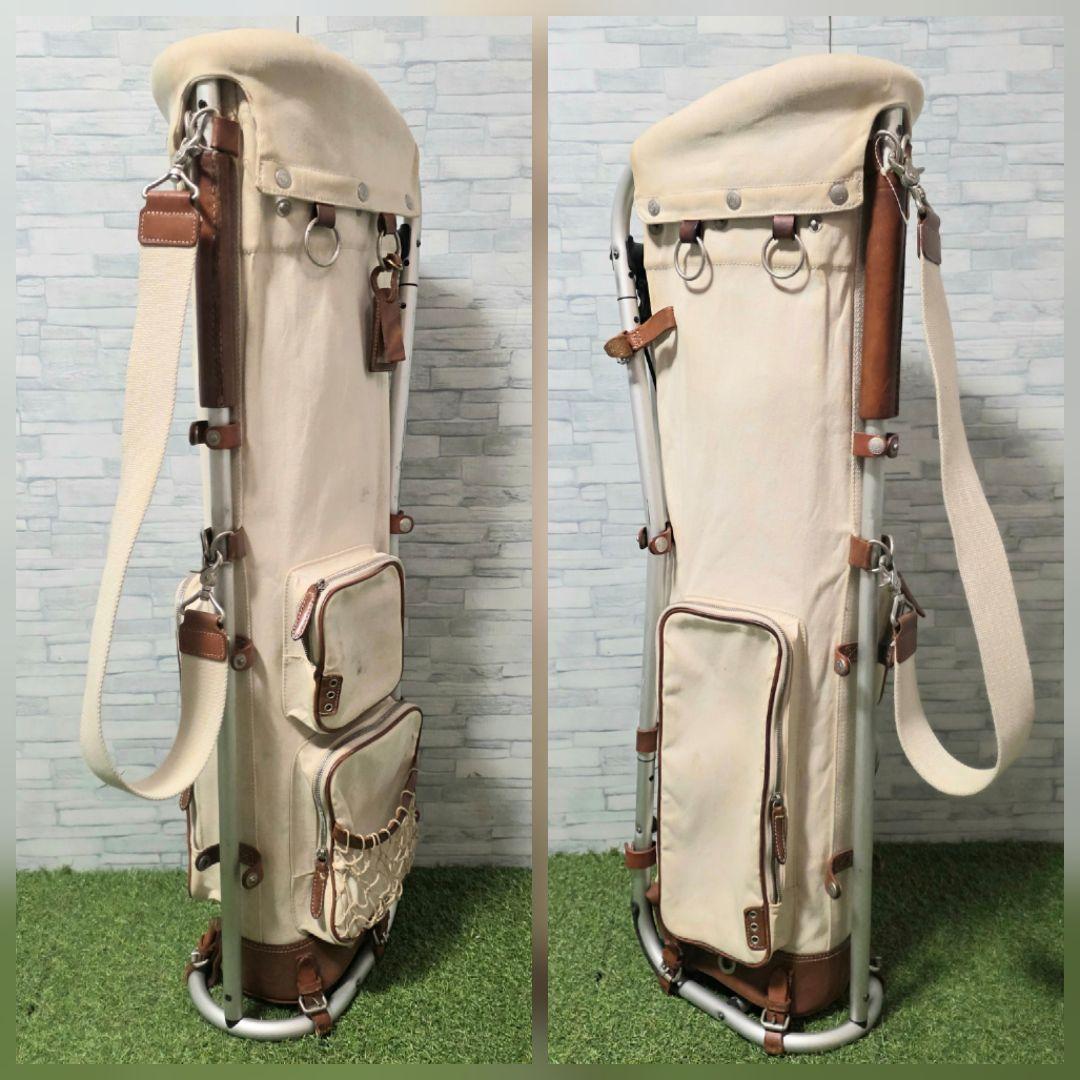 【希少】ミズノ フレームウォーカー × 木の庄帆布 キャディバッグ スタンド式