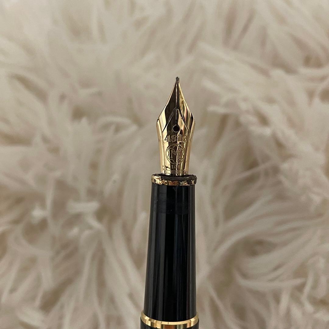 美品 モンブラン 万年筆 マイスターシュテュック 4810 14K 黒 箱付