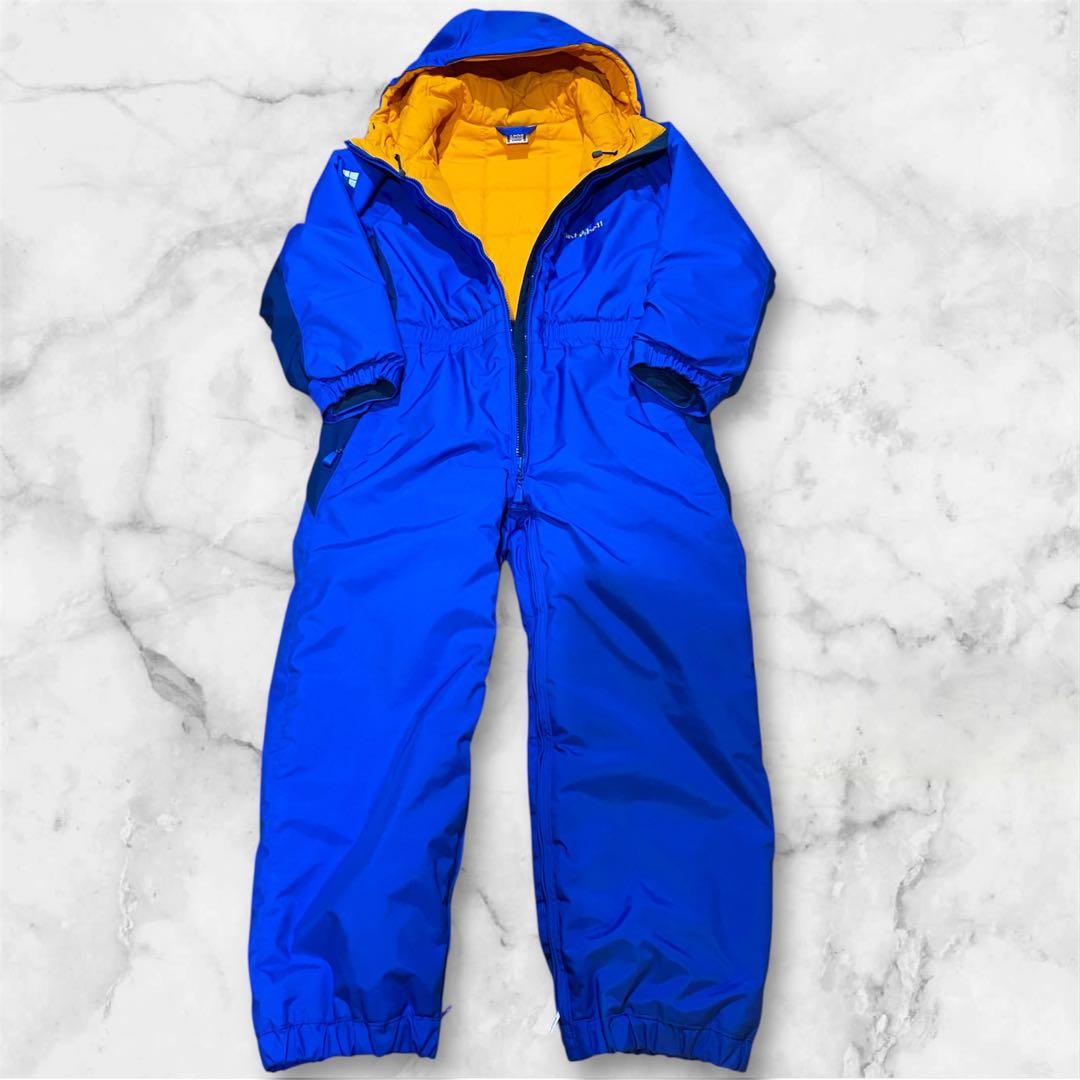 美品✨mont-bellスキーウェア１２０センチ 青 子供 キッズ