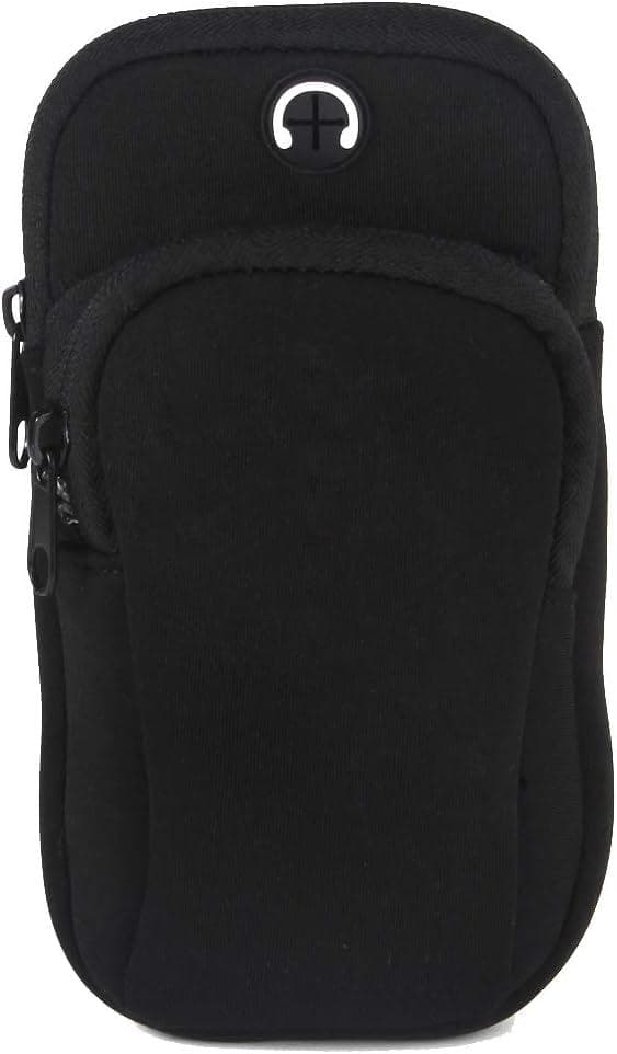 ☆スポーツアームバンド アームポーチ ウォーキング イヤホン穴付き