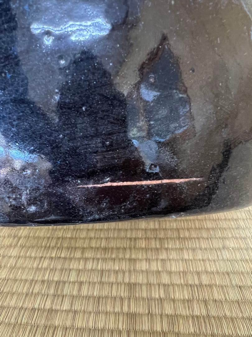 青色グラデーション 陶器 火鉢 なまこ