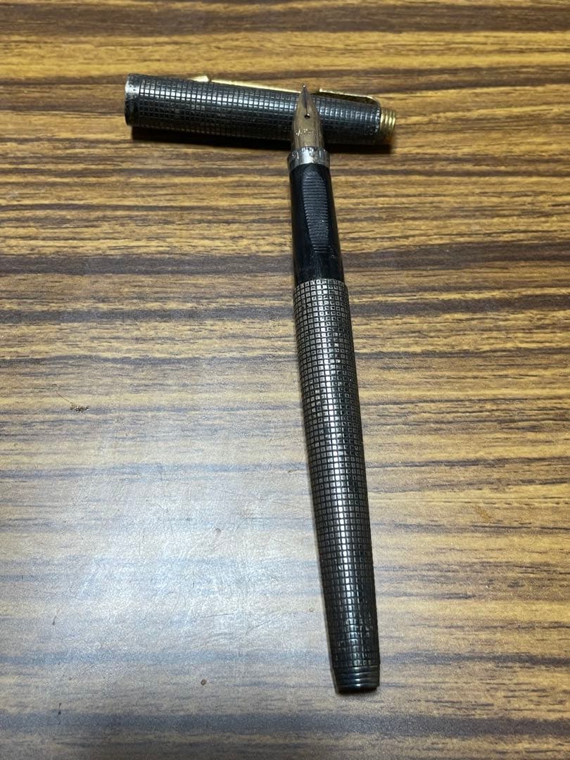 PARKER パーカー　スターリングシルバー万年筆　USA 14金ペン
