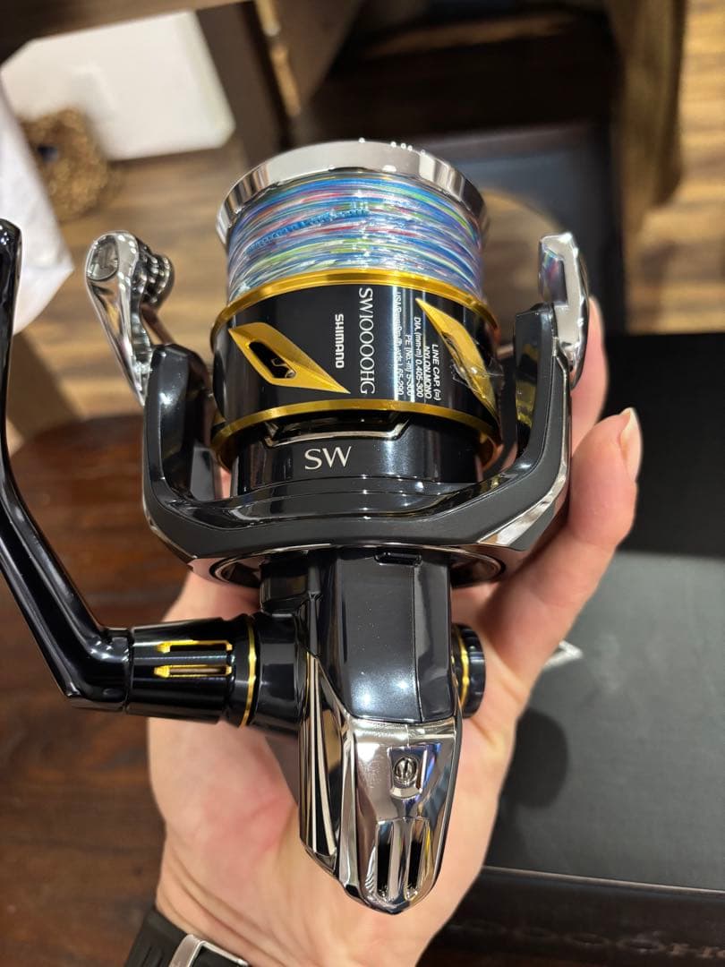 【極美品】シマノ　22ステラsw 10000hg 新品ゴメクサス　ハンドルノブ