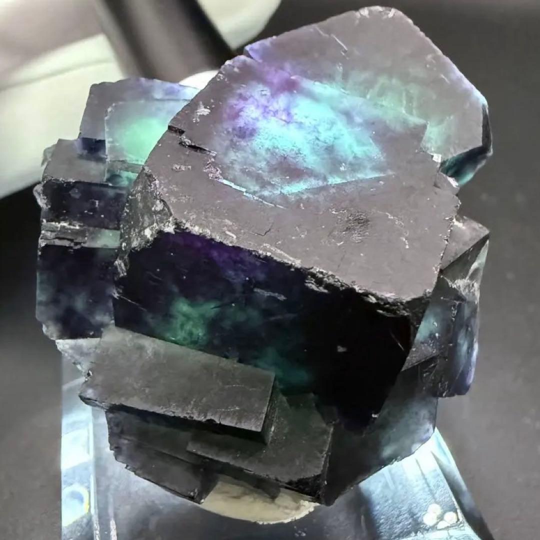 フローライト ナミビア Okorusu Mine産 蛍石 原石 23