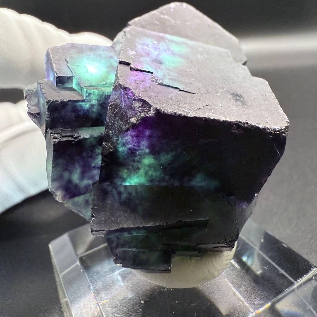 フローライト ナミビア Okorusu Mine産 蛍石 原石 23