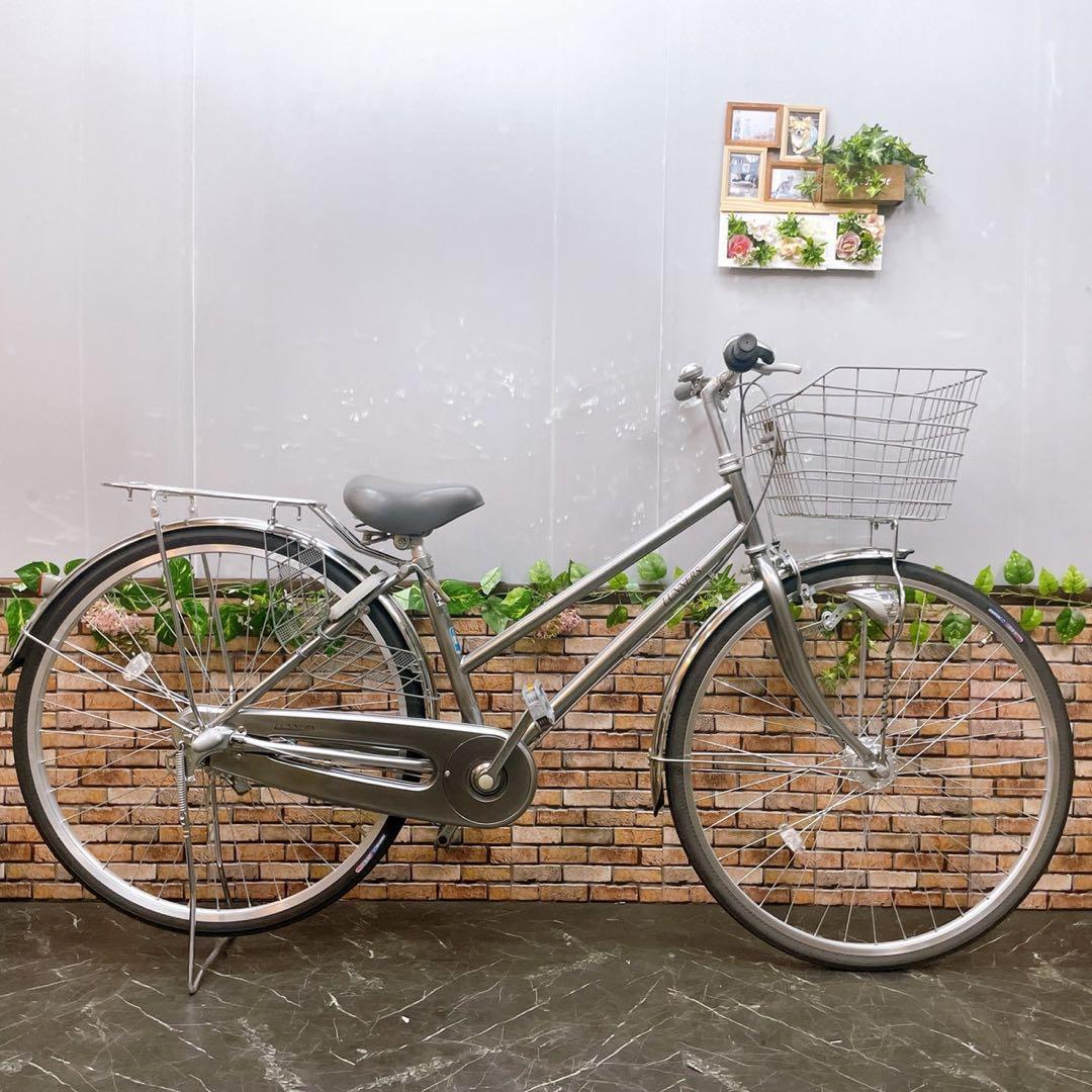 【87】一般車 シティー車 LUNERS シルバー 27インチ 内装変速付き