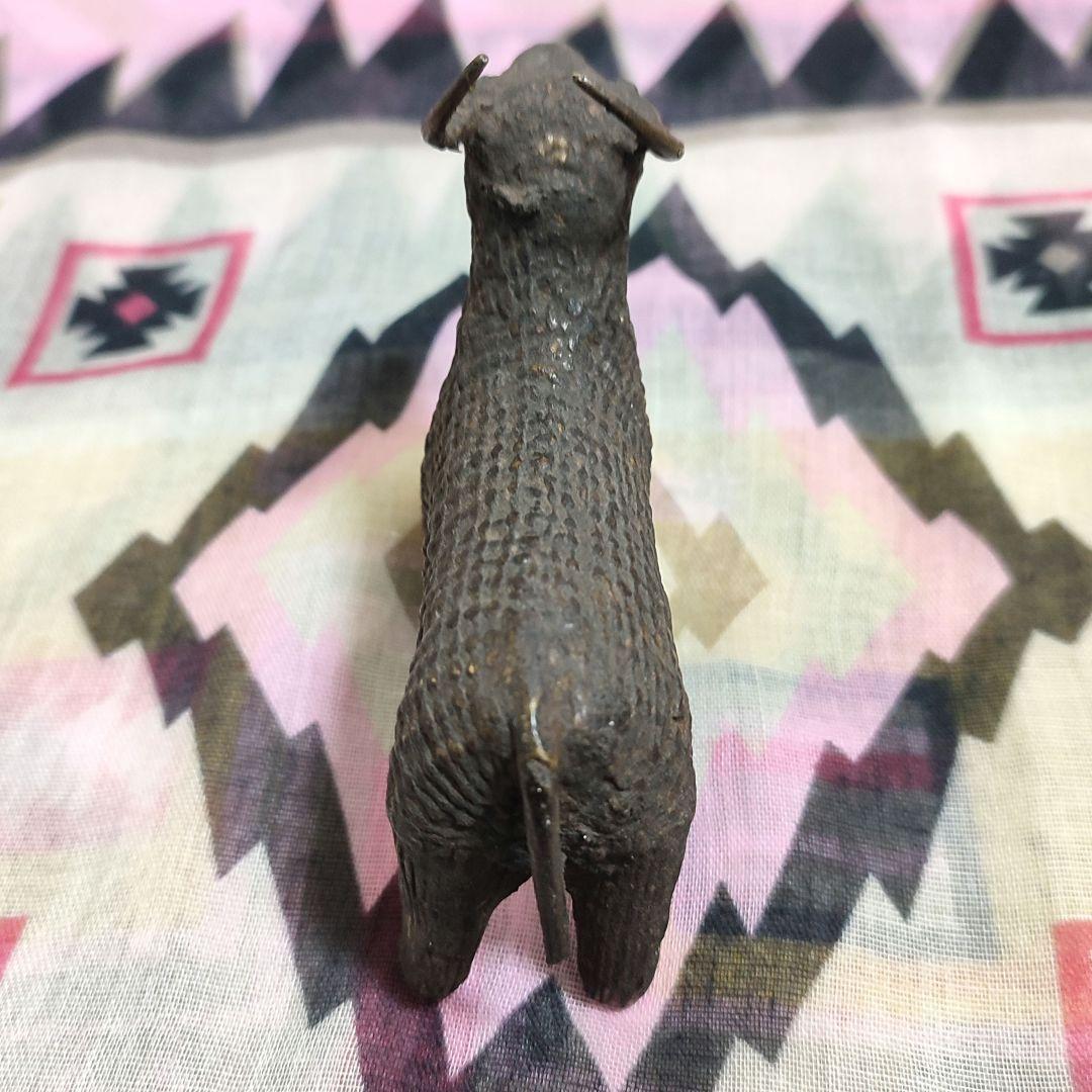 【アンティーク】インドの鋳造工芸品✨水牛のブロンズ像