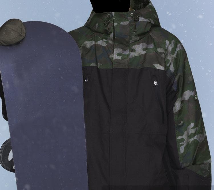 【新品】24-25スノーボード ウェア/上下セット/メンズ/カモフラ/Lサイズ