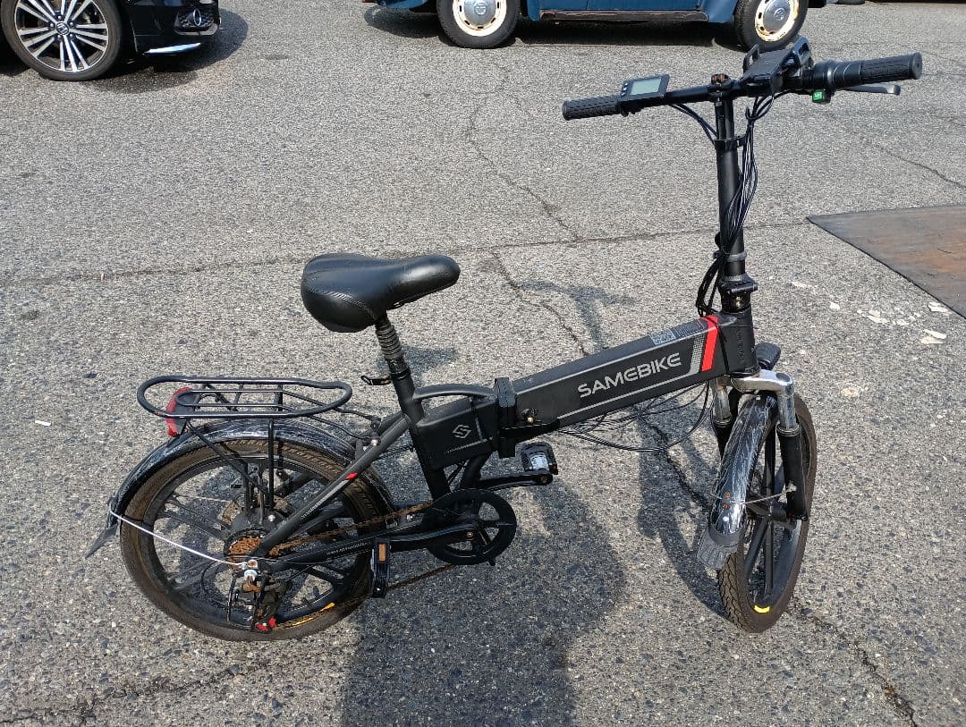 SAMEBIKE 折りたたみ自転車 黒 訳あり現状渡し部品取り、コメント必読