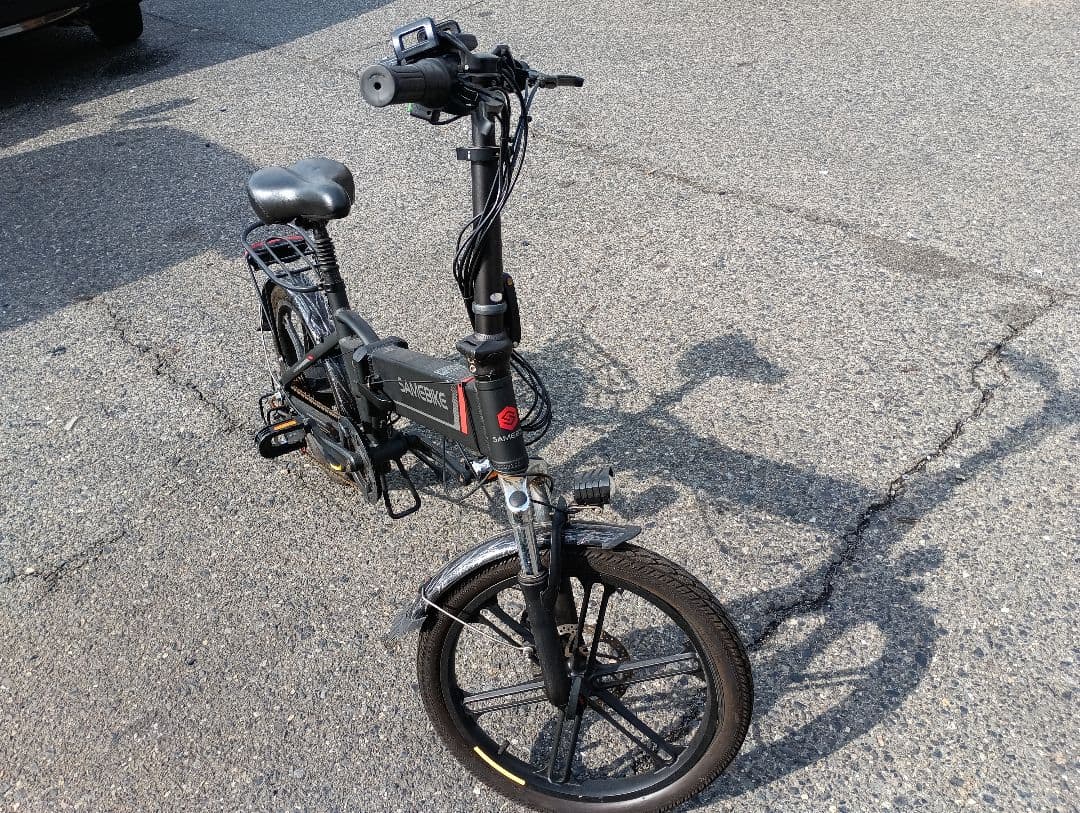 SAMEBIKE 折りたたみ自転車 黒 訳あり現状渡し部品取り、コメント必読