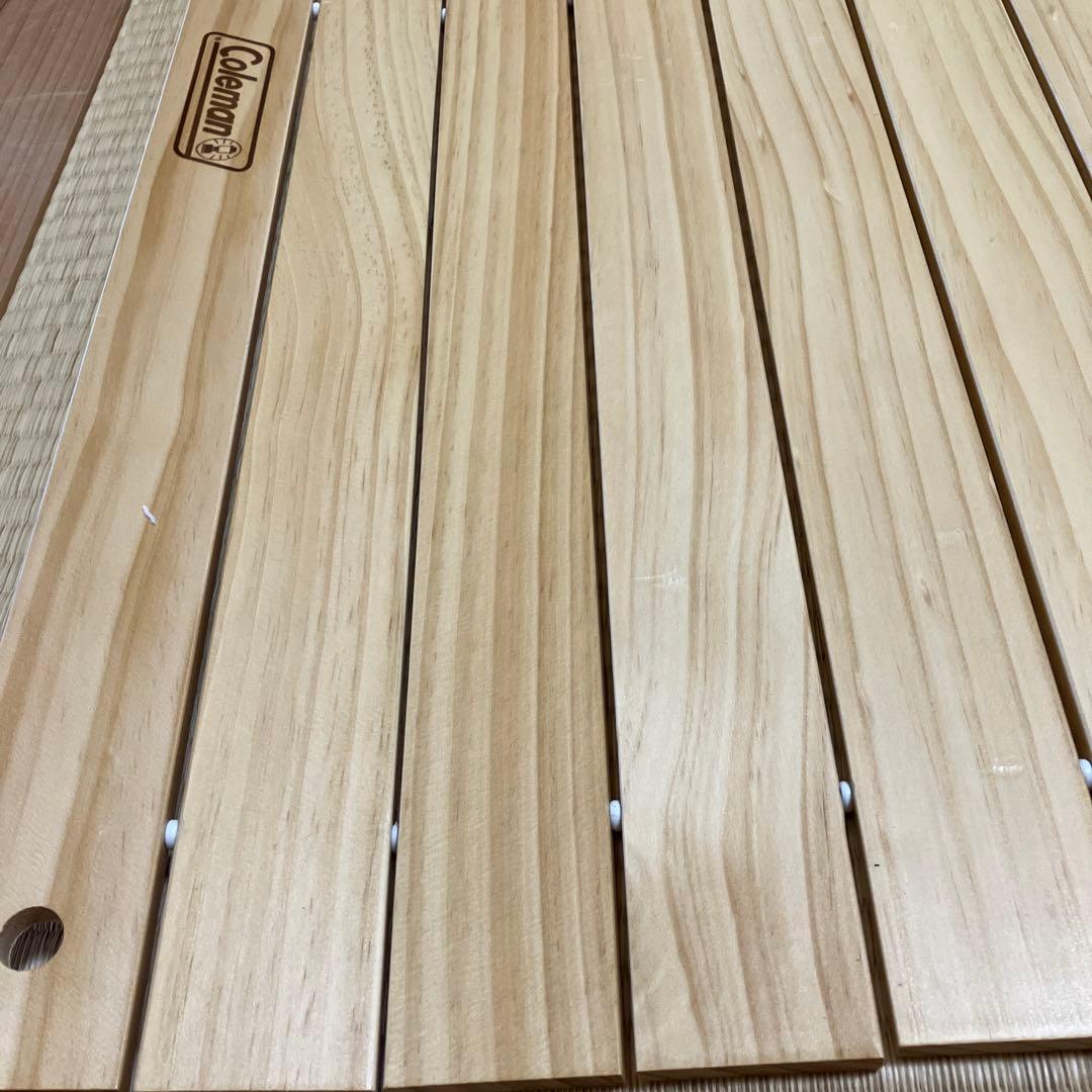 コールマン　ワゴン用　ロールウッドテーブル