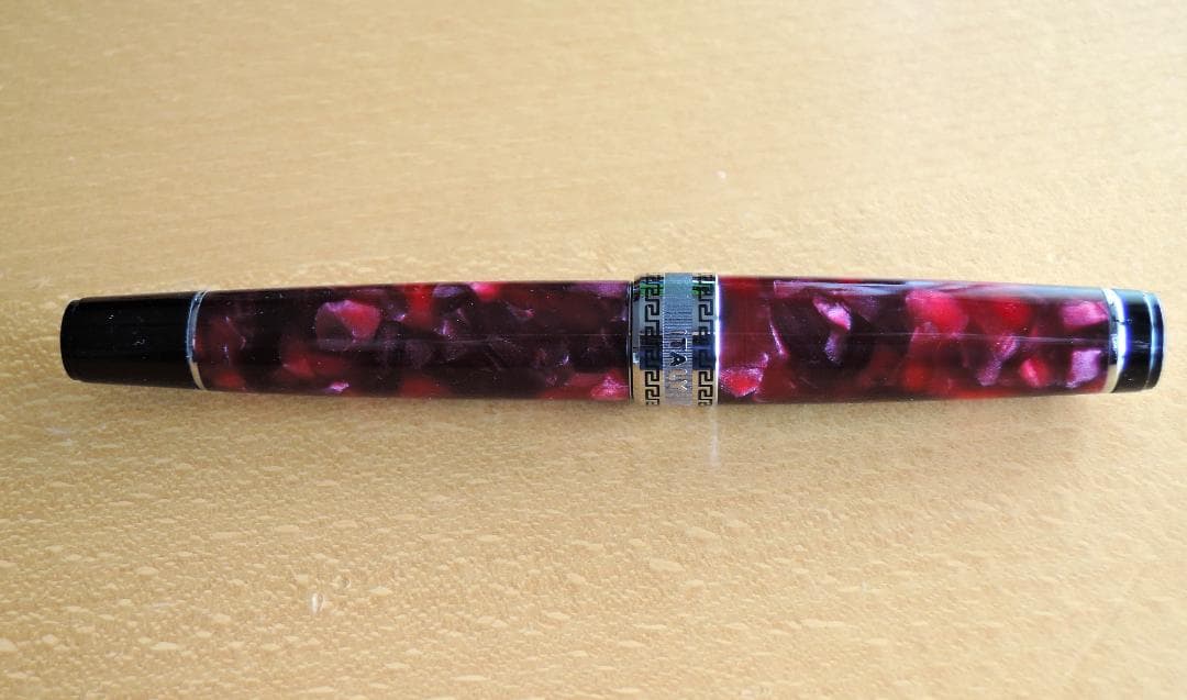 アウロラ AURORA オプティマ 万年筆 バーガンディＭ