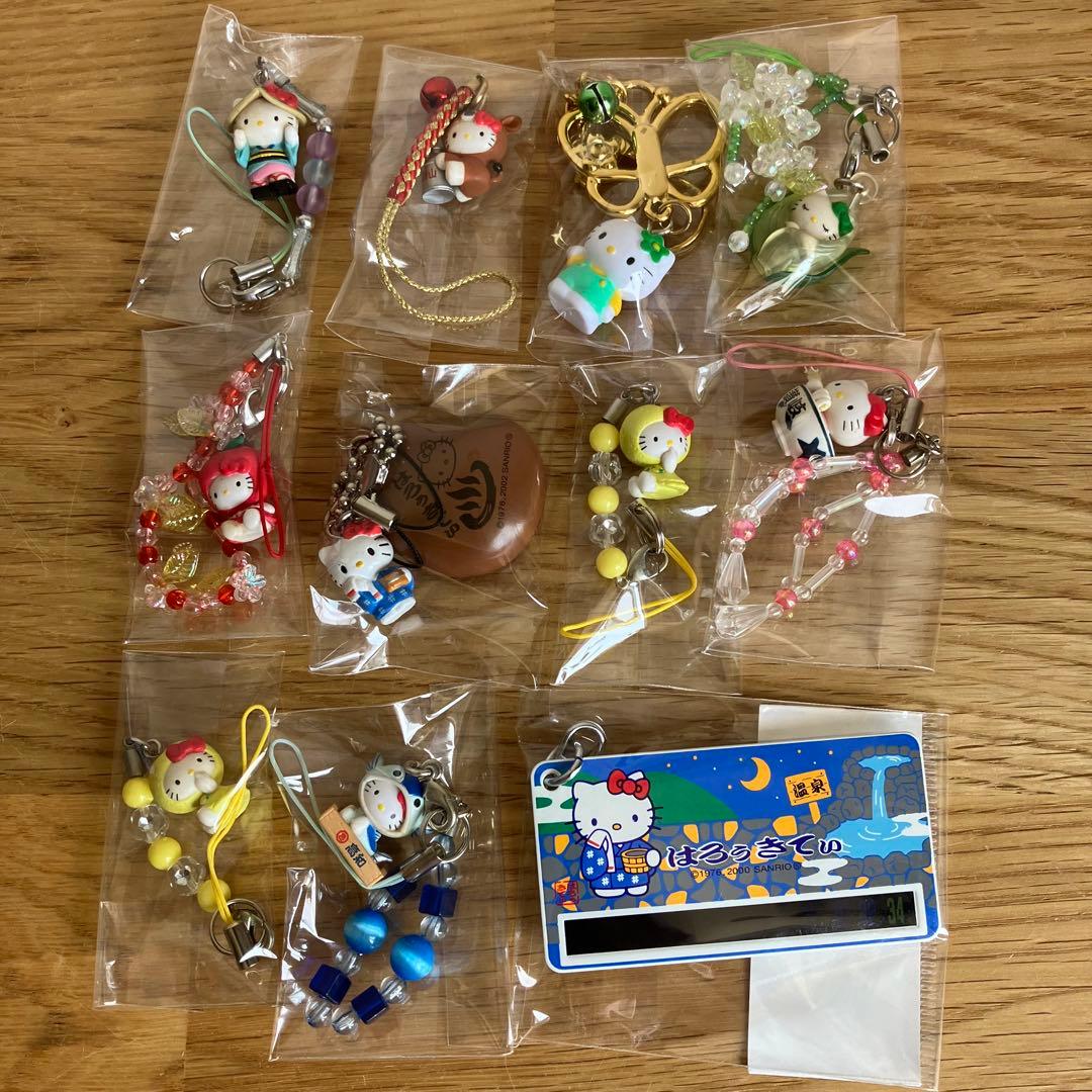 サンリオ　キティ　ご当地　根付　ストラップ　キーホルダー　11点セット