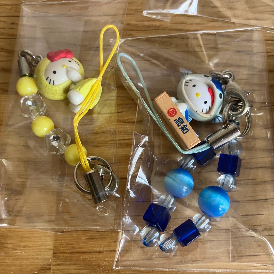 サンリオ　キティ　ご当地　根付　ストラップ　キーホルダー　11点セット