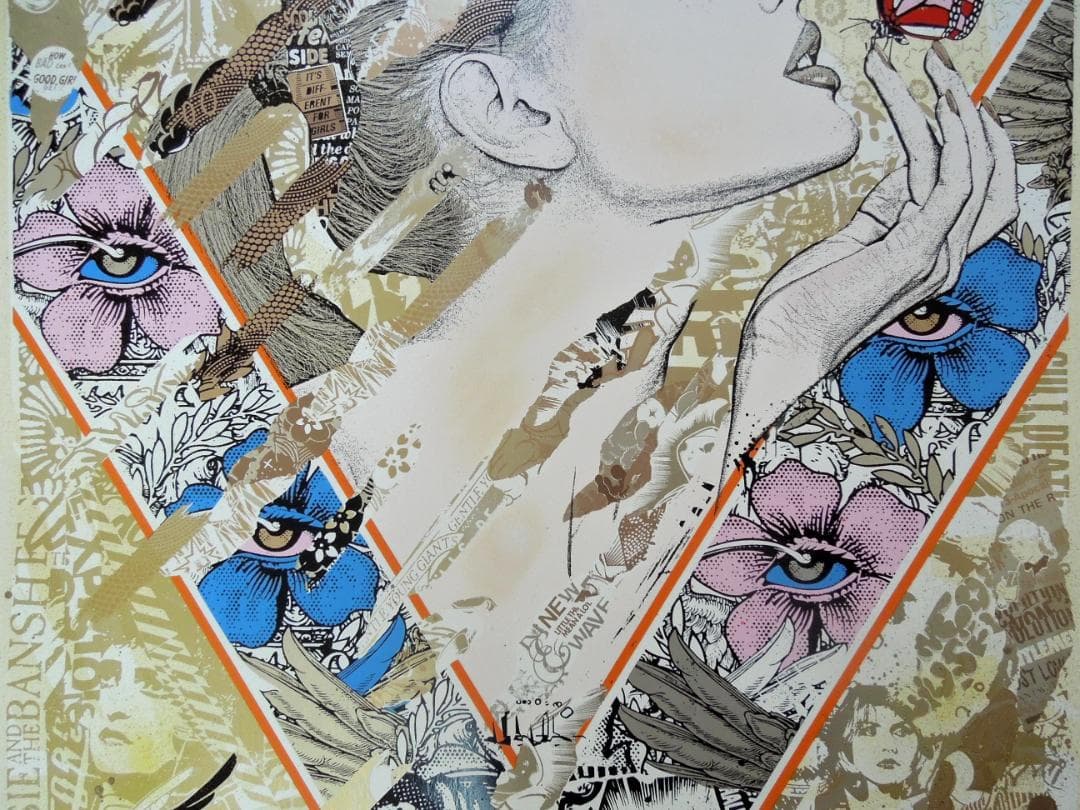 真作　prefab77　直筆サイン　ゴールド　kyne　村上隆　ロッカクアヤコ