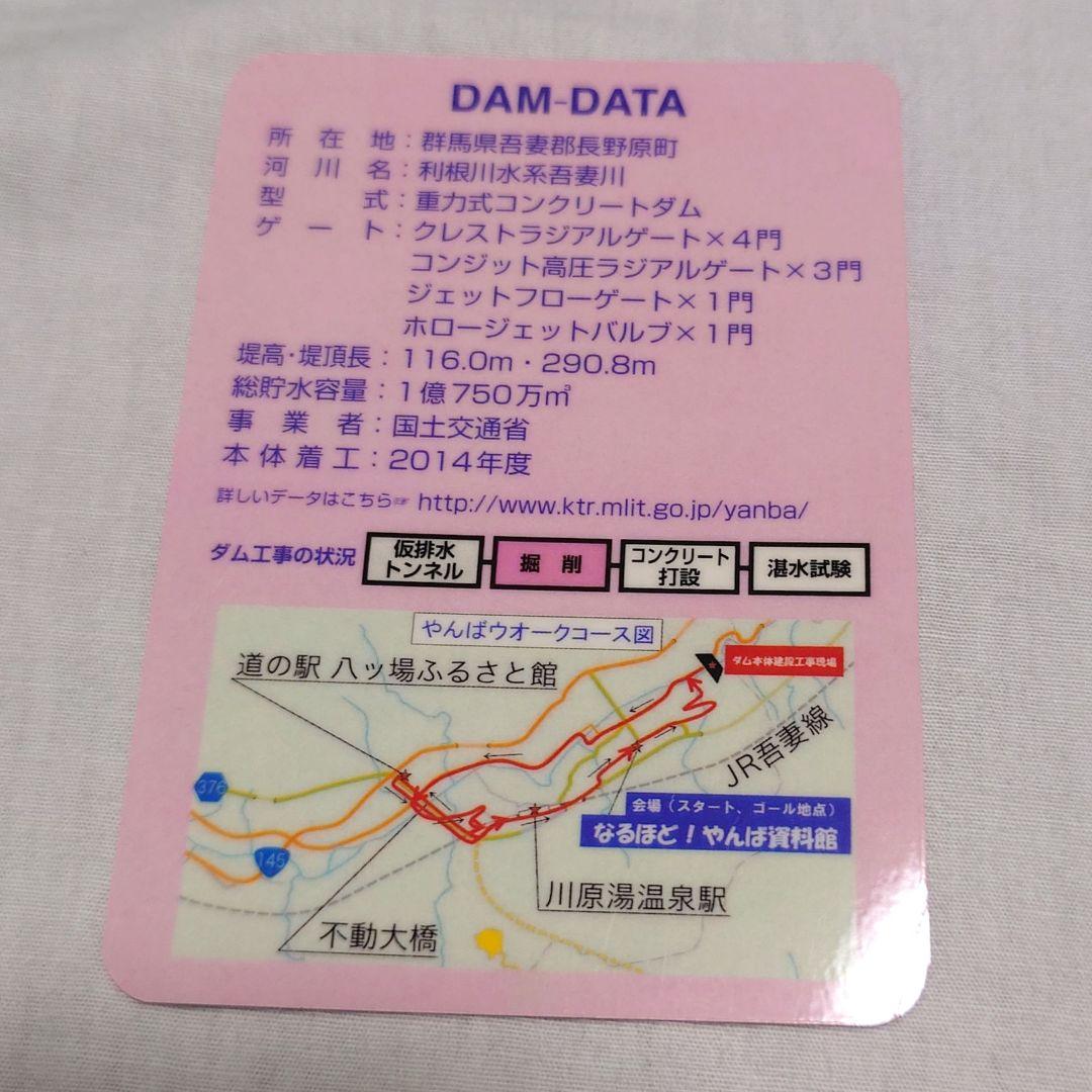 〔激レア〕八ッ場ダム　ダムカード（建設中）春爛漫やんばウォーク