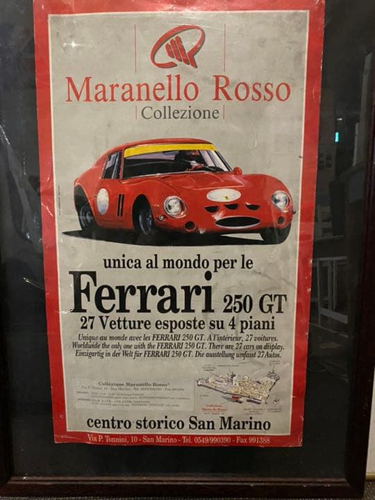 フェラーリ250GTポスター