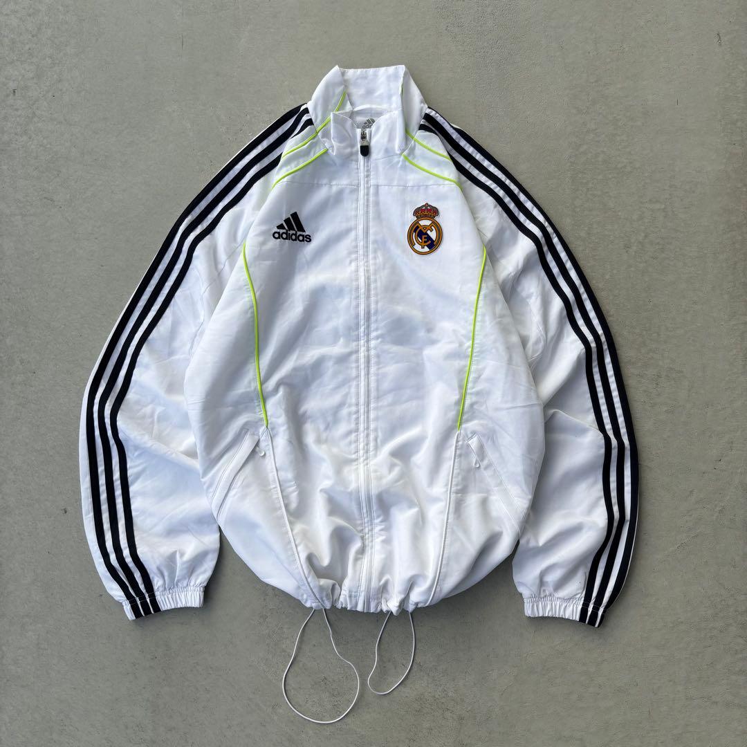 00s adidas レアルマドリード　ナイロンジャケット　Y2K アーカイブ