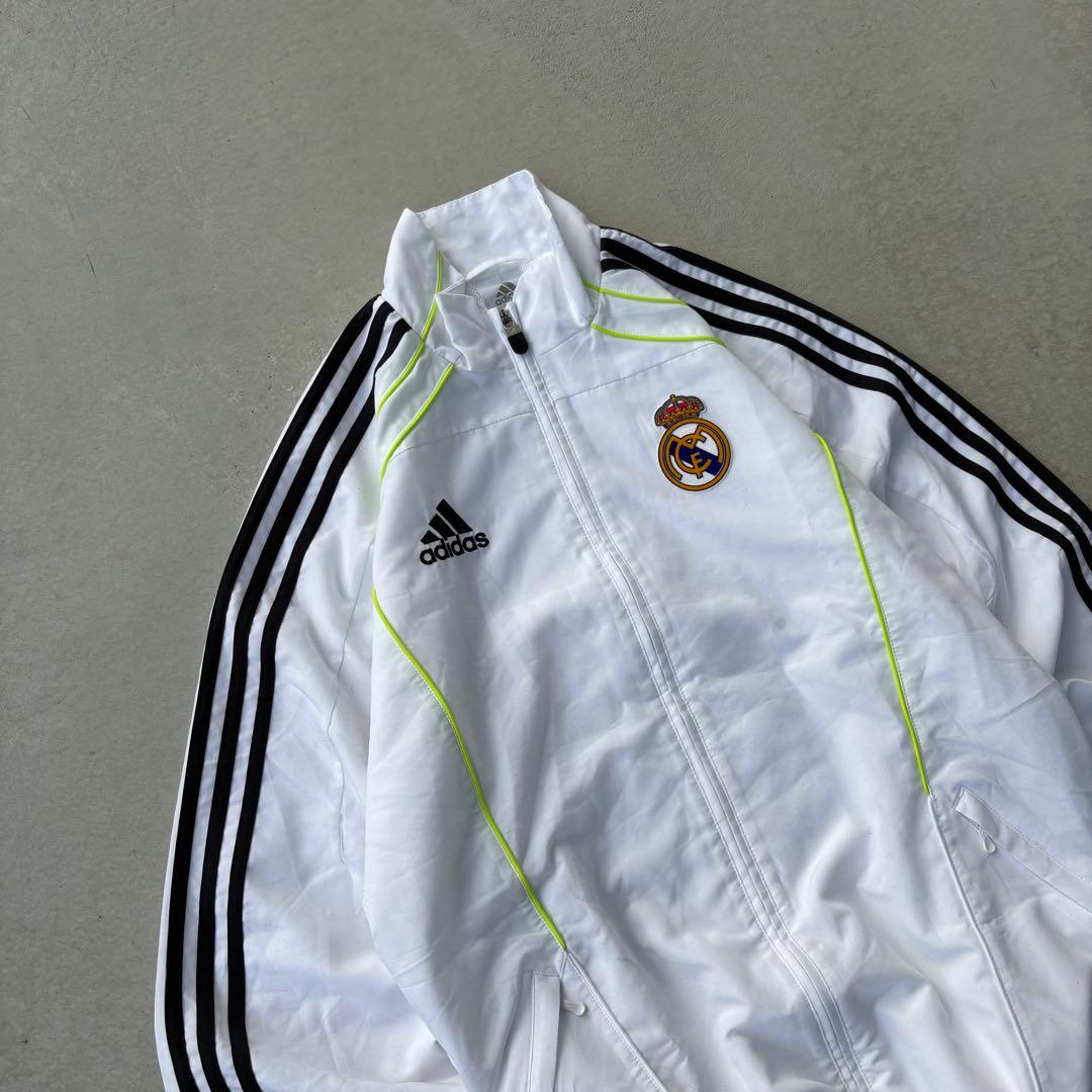 00s adidas レアルマドリード　ナイロンジャケット　Y2K アーカイブ