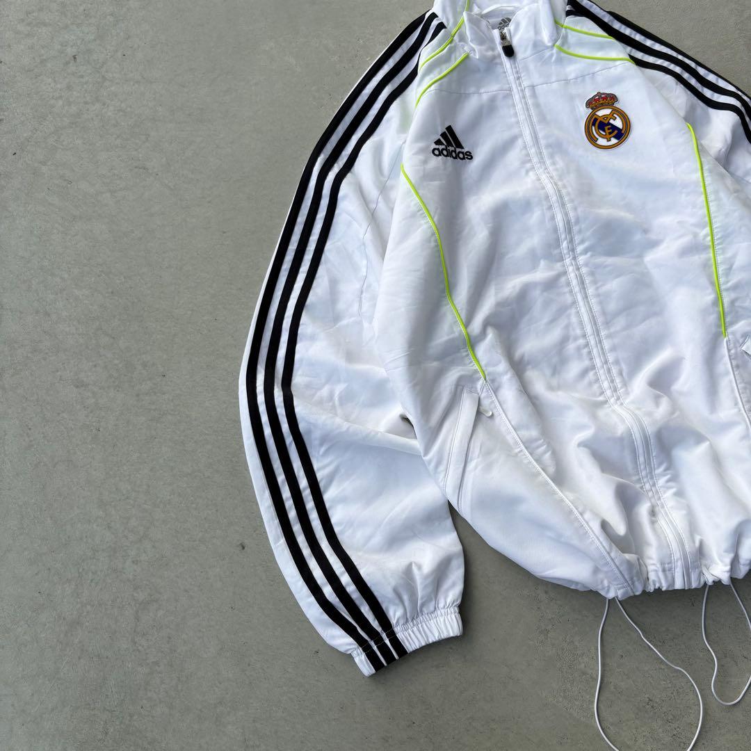 00s adidas レアルマドリード　ナイロンジャケット　Y2K アーカイブ