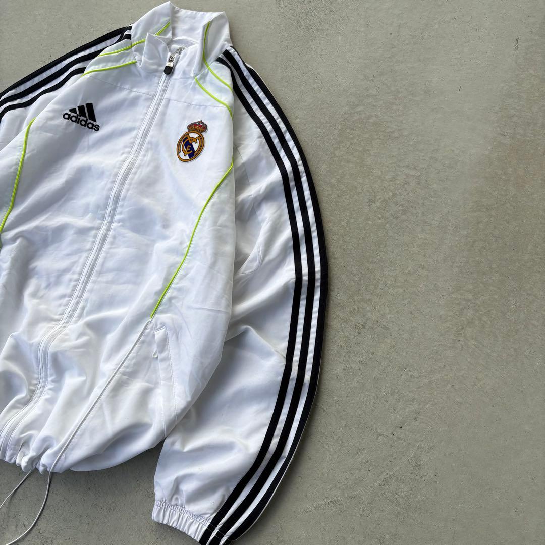 00s adidas レアルマドリード　ナイロンジャケット　Y2K アーカイブ