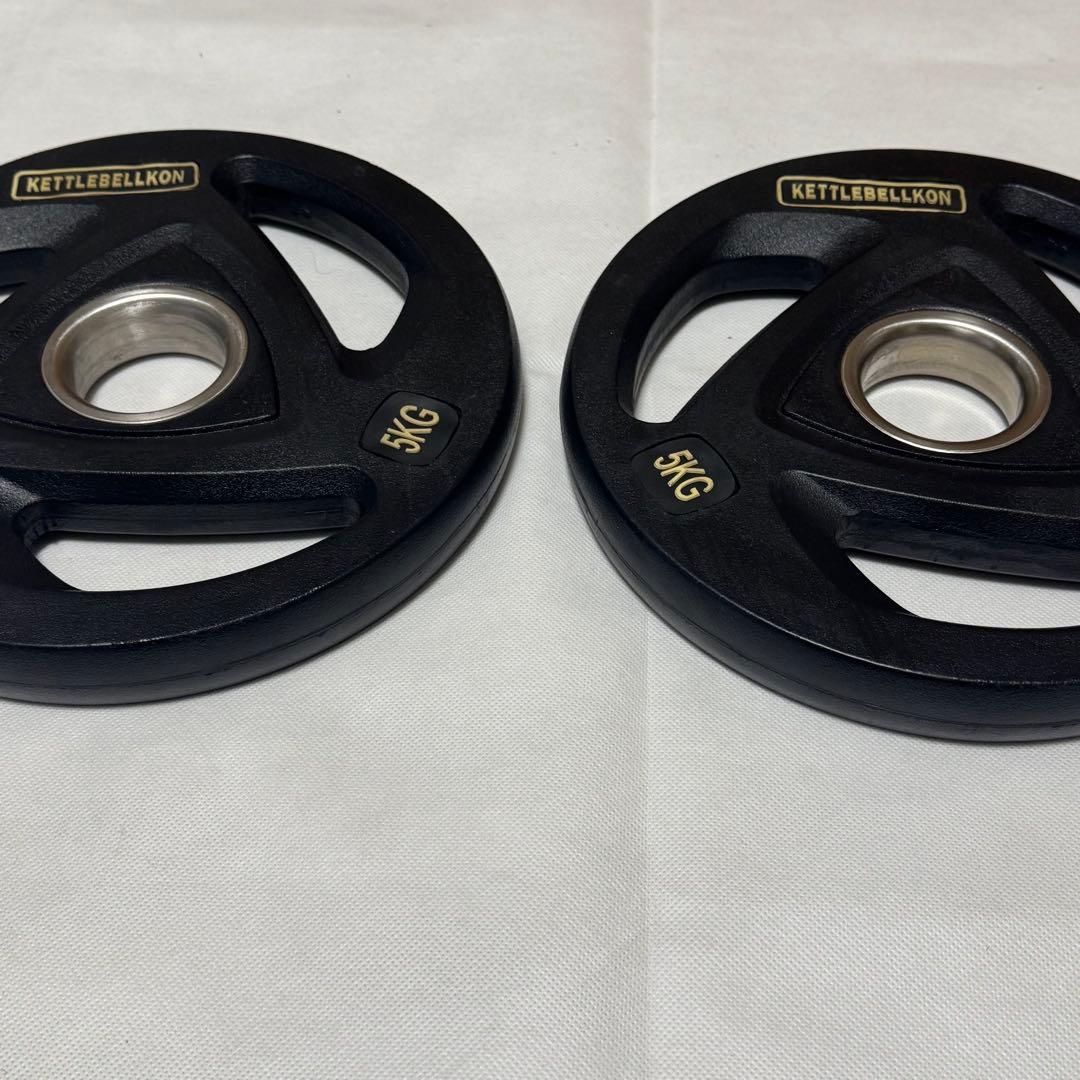 M8896 KETTLEBELLKON オリンピックプレート5KGx2枚