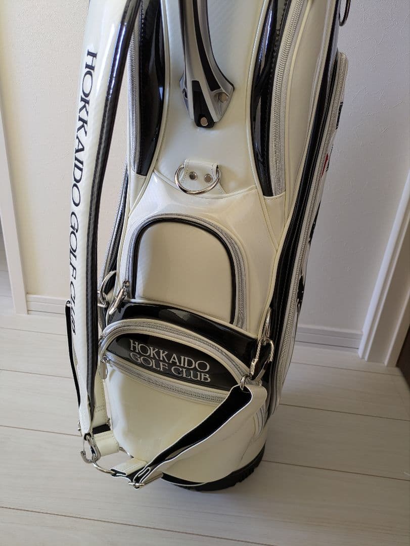 ゴルフ キャディバッグ☆新品未使用☆ エナメル高級感☆ショップオリジナル