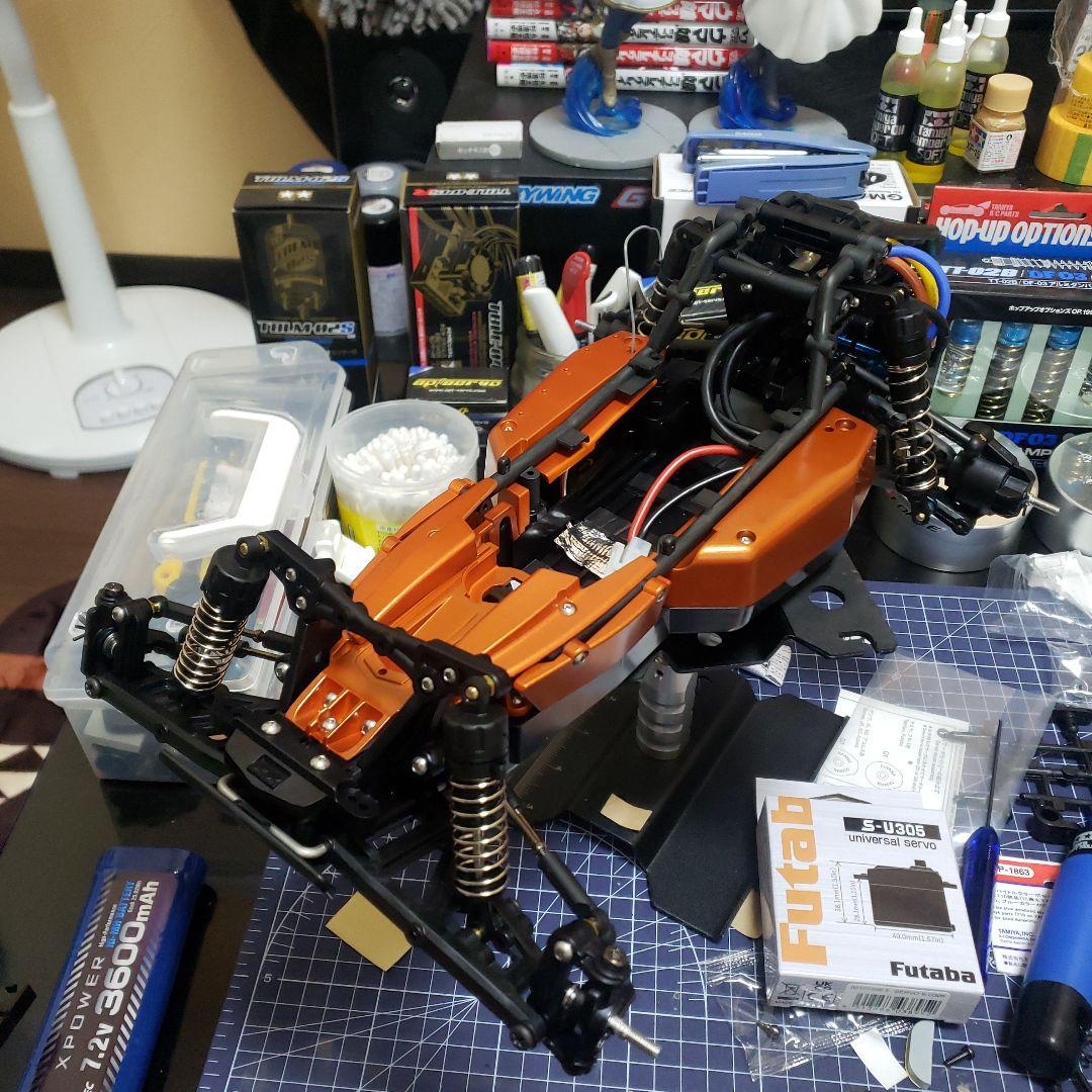 タミヤ 2025 DT04 ファイターネクスジェン カスタム ブラシレスセット②