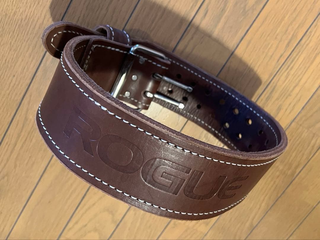 ★新品未使用 ROGUE レザー トレーニング・パワーベルト S