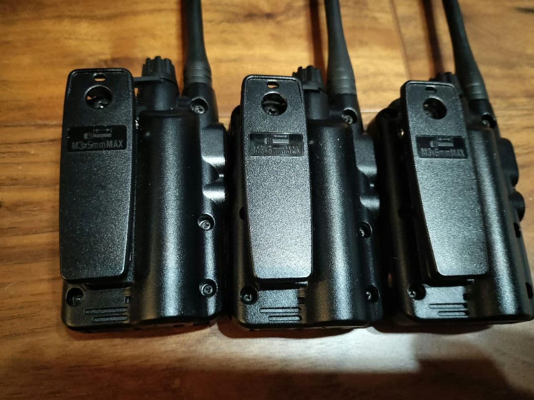 ALINCO DJ-P321 3台セット（BL✕2、BM✕1）スピーカーマイク付