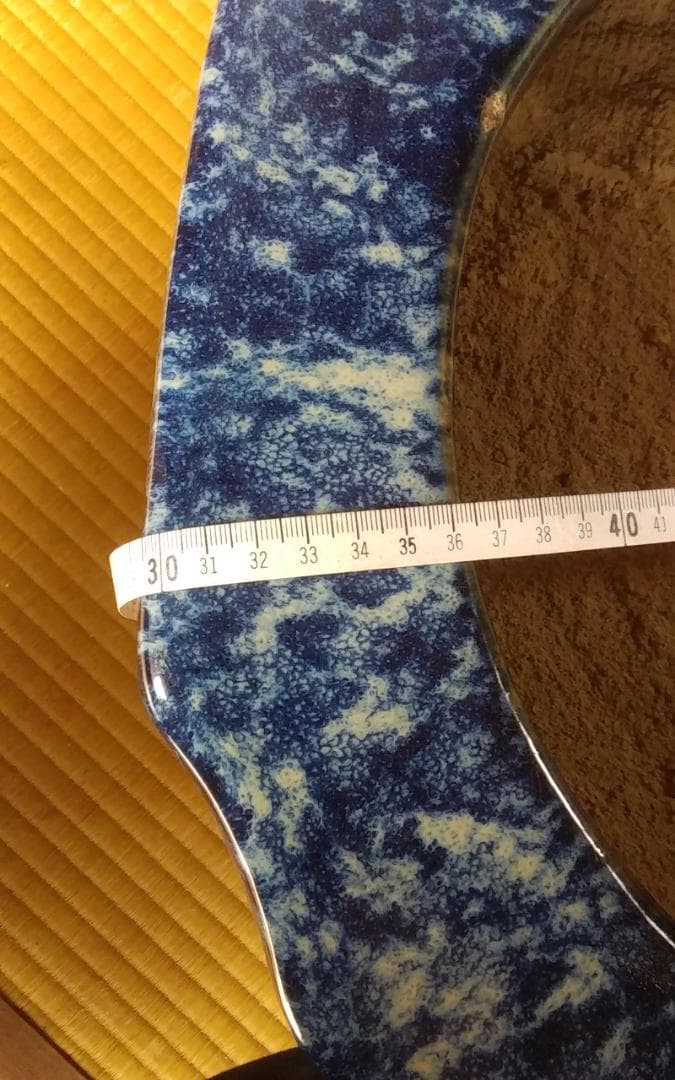 直径４５㎝ 陶器製の火鉢 昭和レトロ アンティーク ヴィンテージ