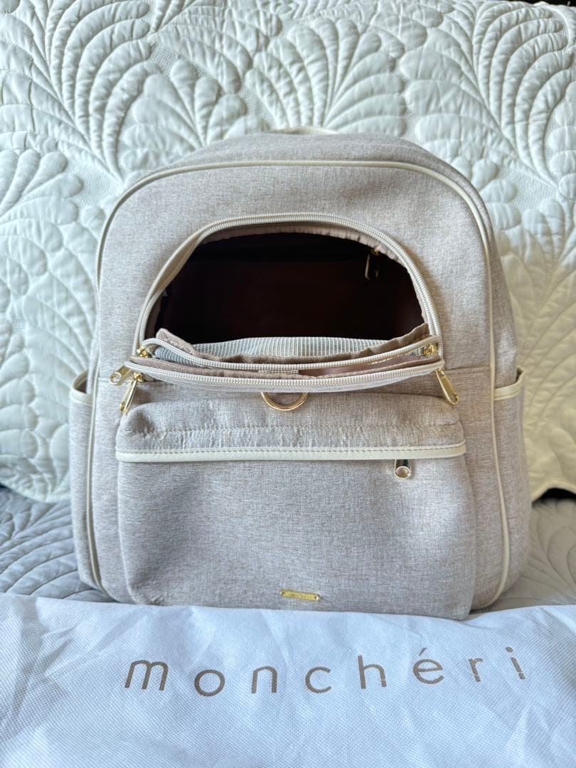 monchéri ベージュ キャリーバッグ