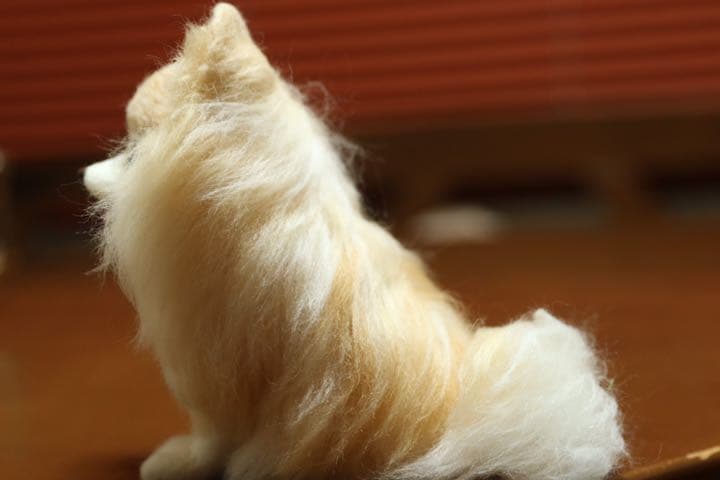 羊毛フェルト　ポメラニアン