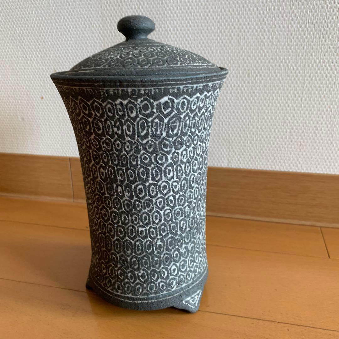 水指　象嵌　匂堂作