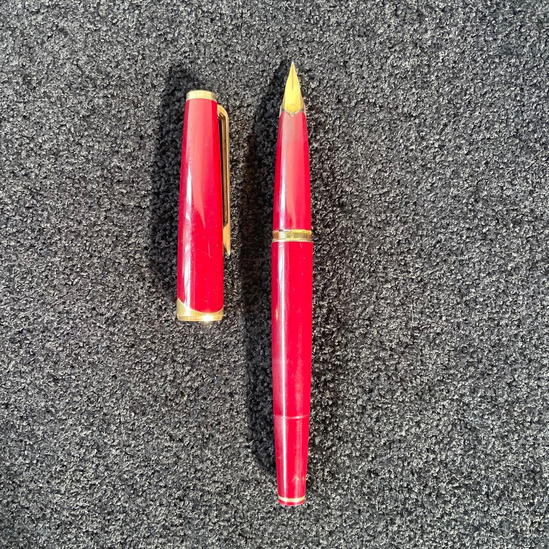 モンブラン 万年筆 ディープレッド 18k(750表記) レトロ