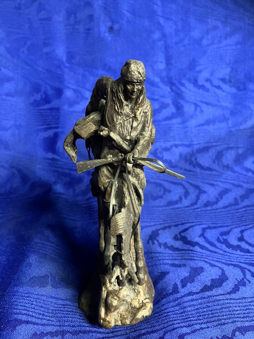 フレデリックレミントン　金属製 騎馬像 彫刻 約15cm