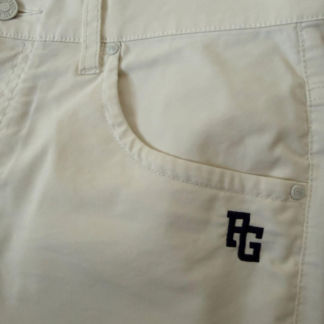 パーリーゲイツ　ジョガーパンツ　白　M〜L相当　コットン素材　ストレッチ　4